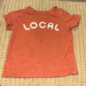 🍀Rusty Orange Short Sleeve Tee with Local Print